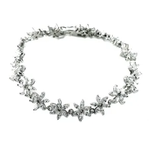 Monroe Flower Marquise Bracelet - 7.5in