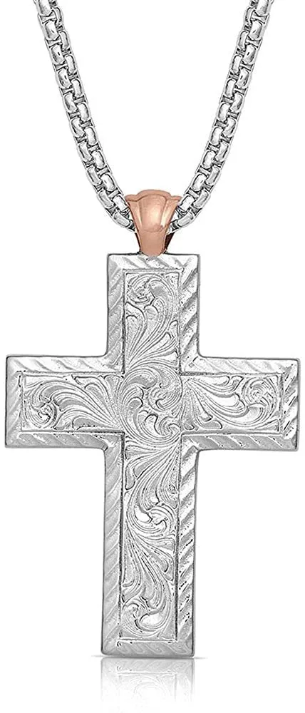 Montana Silversmiths American Legends Mosaic Cross Necklace