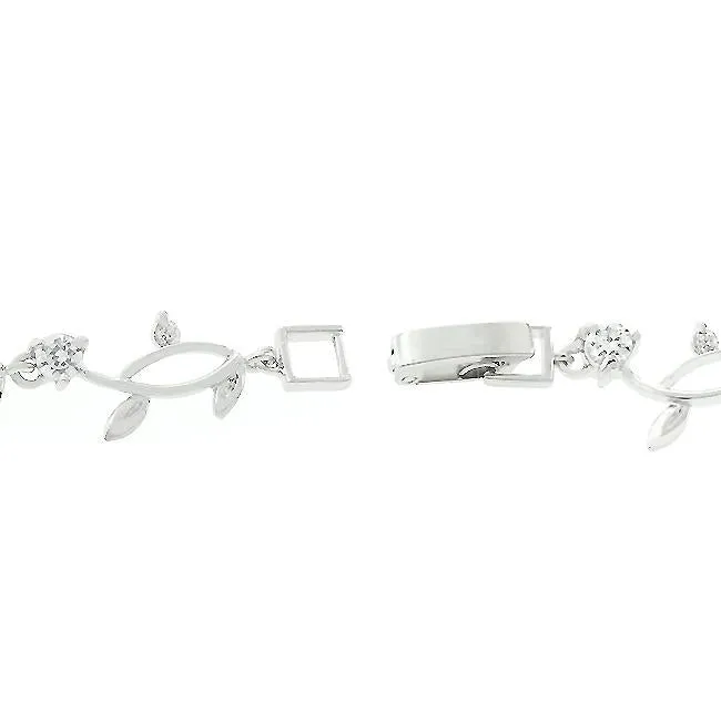 Nathana Romantic Vine Silver Bracelet  – 7in