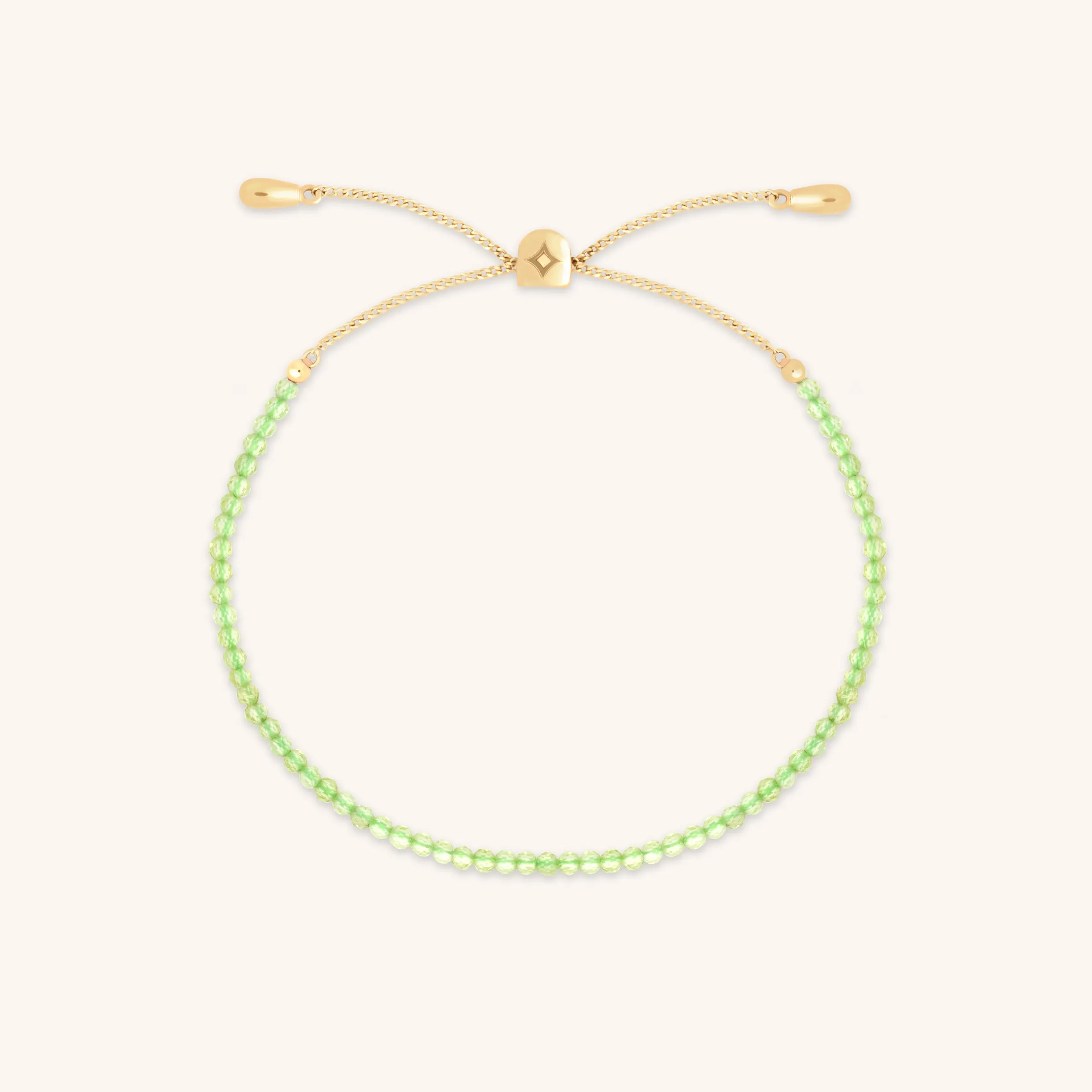 Olivine Gemstone Bracelet in 9k Gold