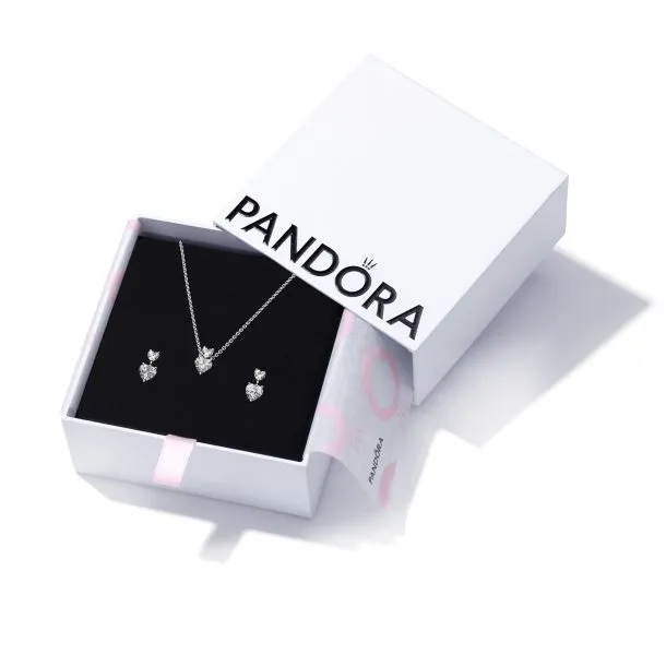 Pandora Sparkling Asymmetric Star Jewelry Gift Set |B801635-45|