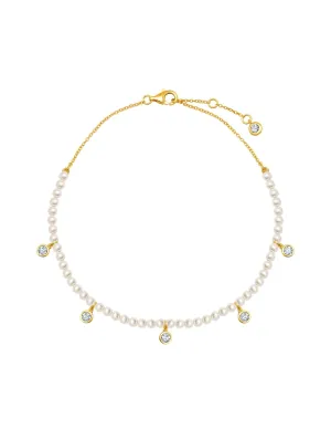 Pearl Anklet in Gold