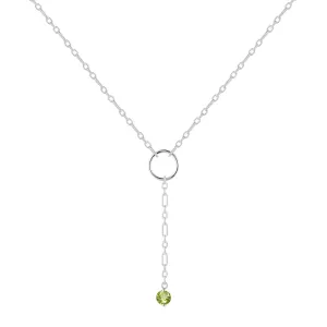 Peridot Drop Necklace