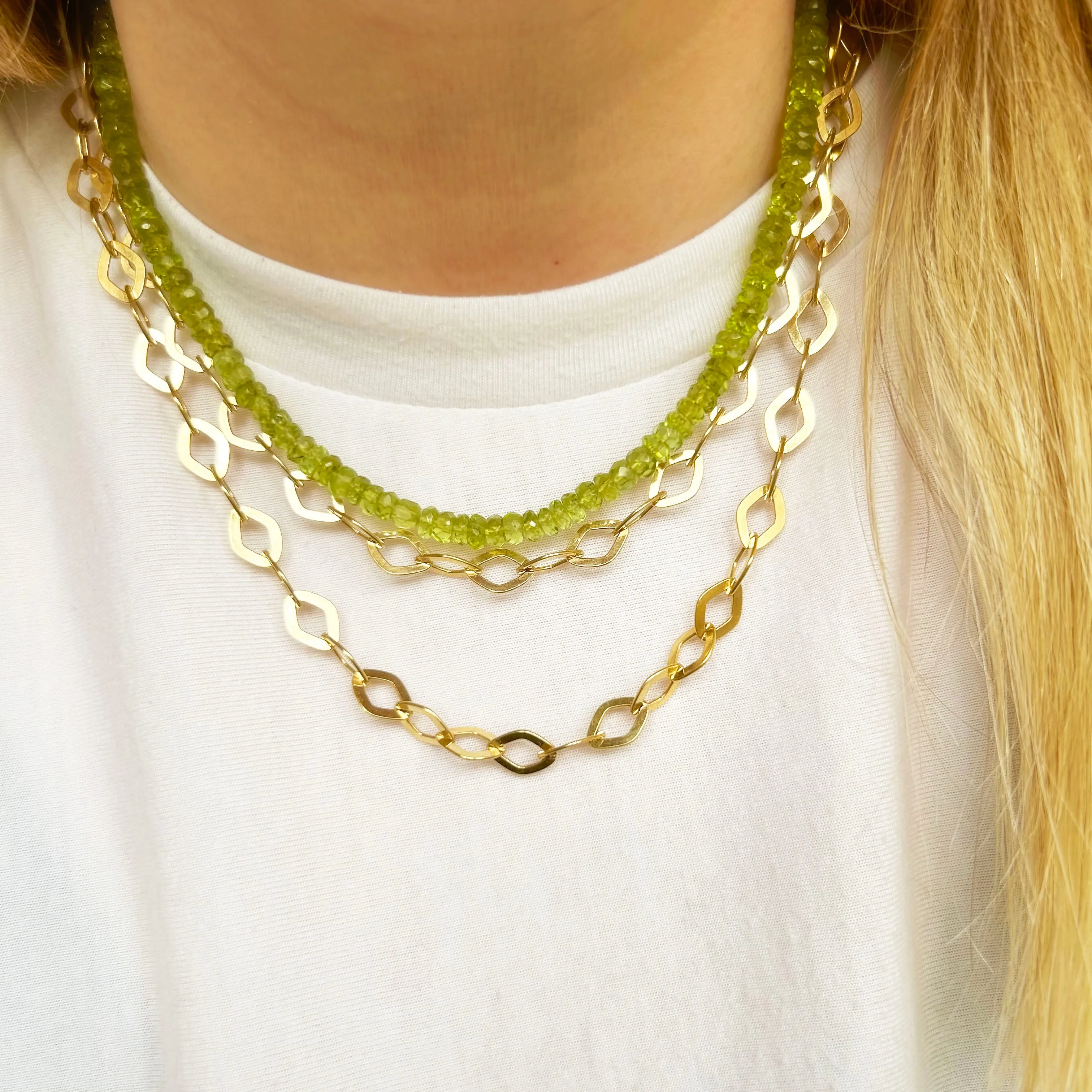 Peridot - Gemstone Accent Chain