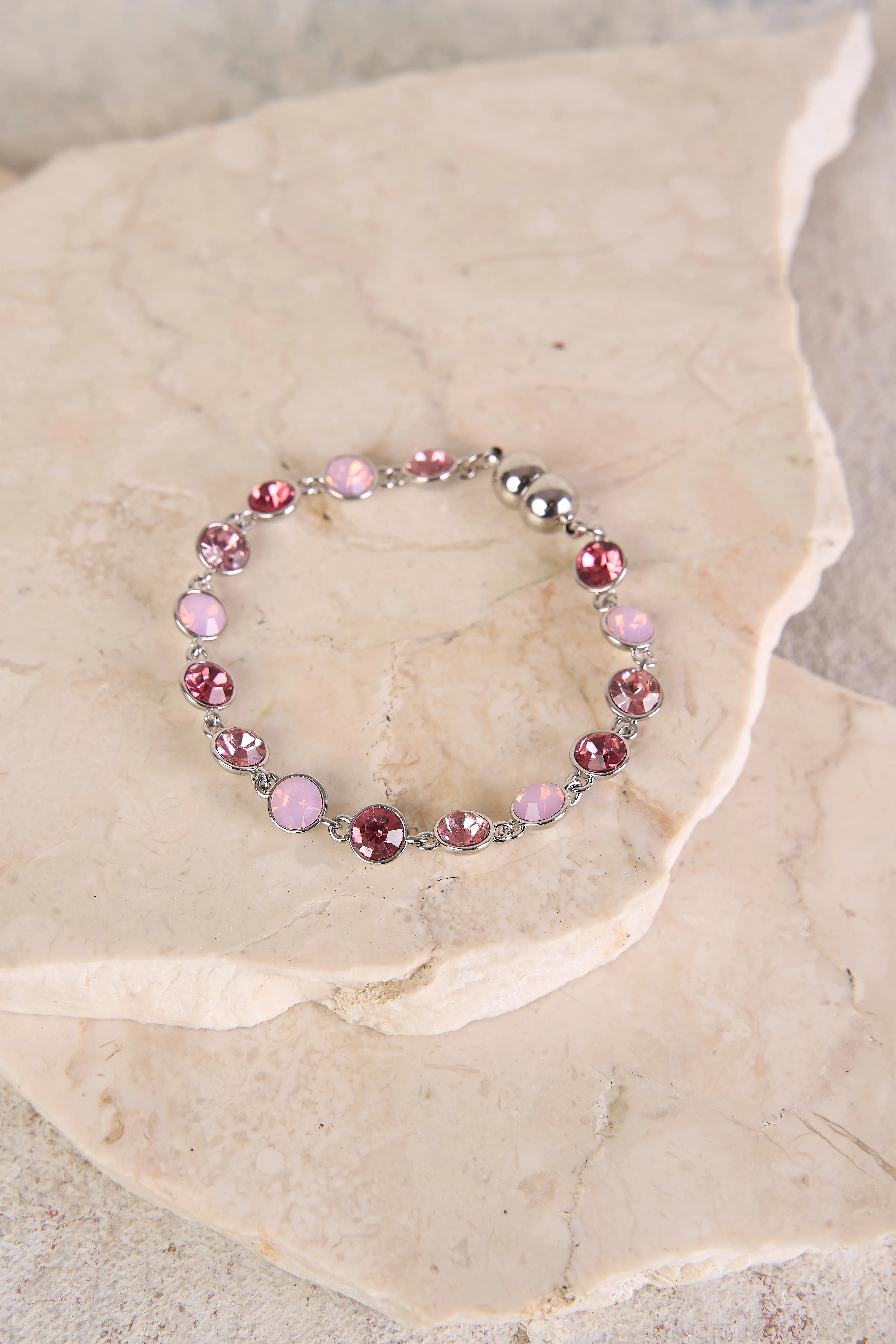 Pink Gemstone Bracelet