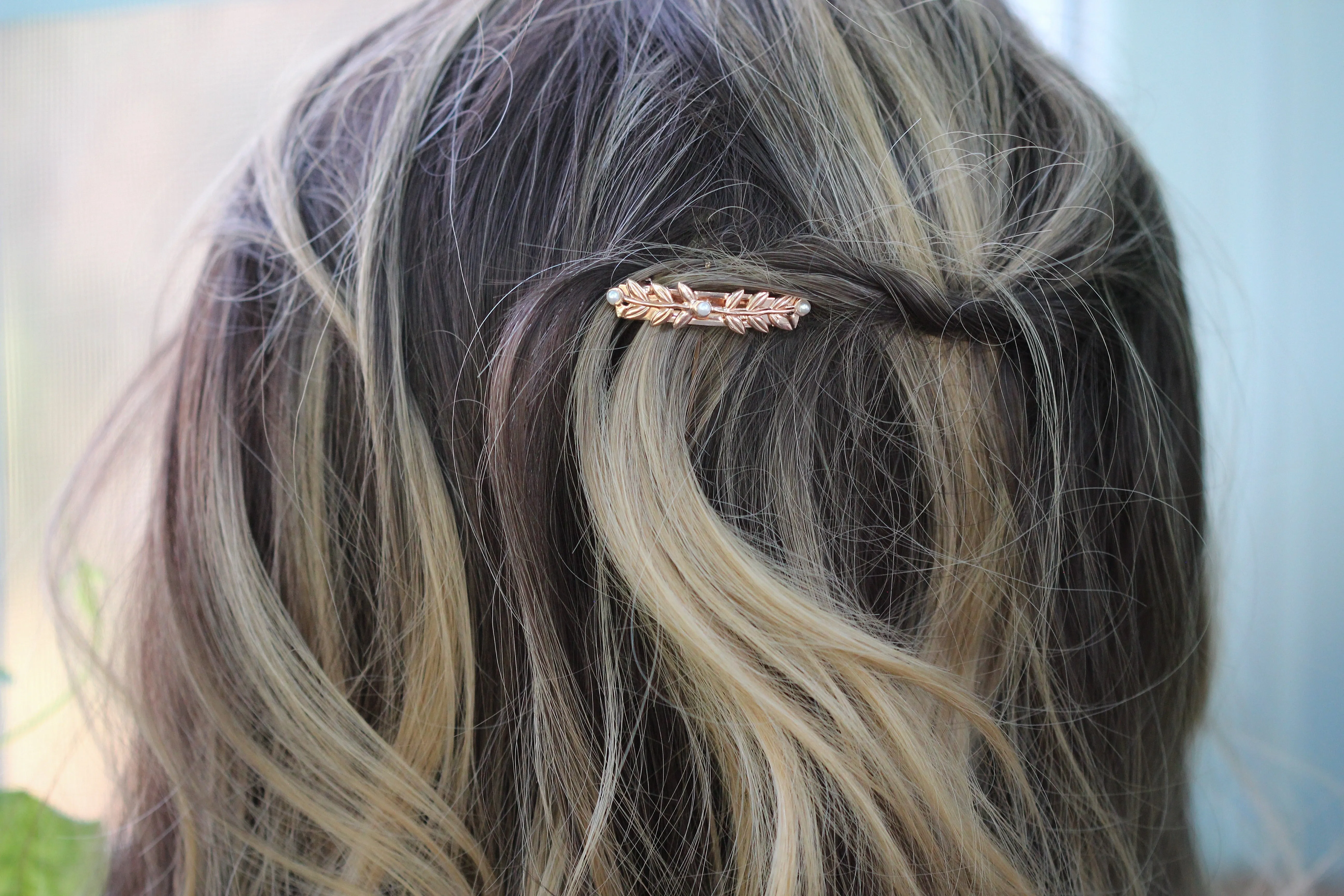 Preorder * Dainty Stems & Leaves Barrette