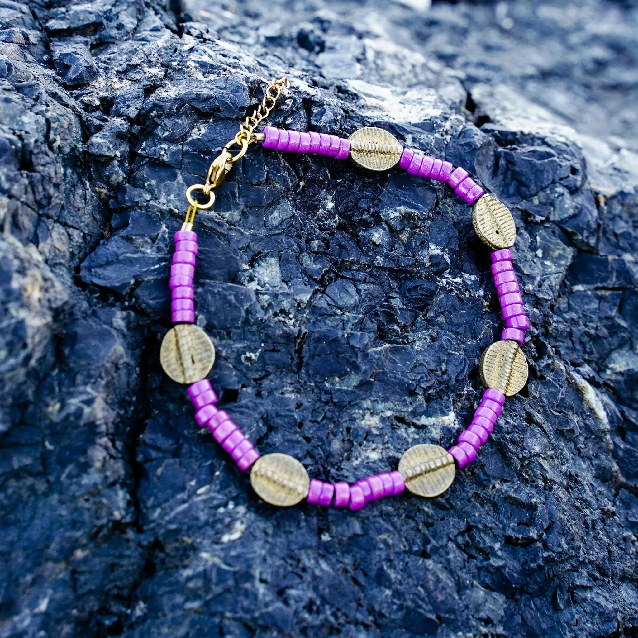 Purple Candies Anklet