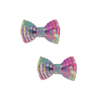 Rainbow Sequin Bows