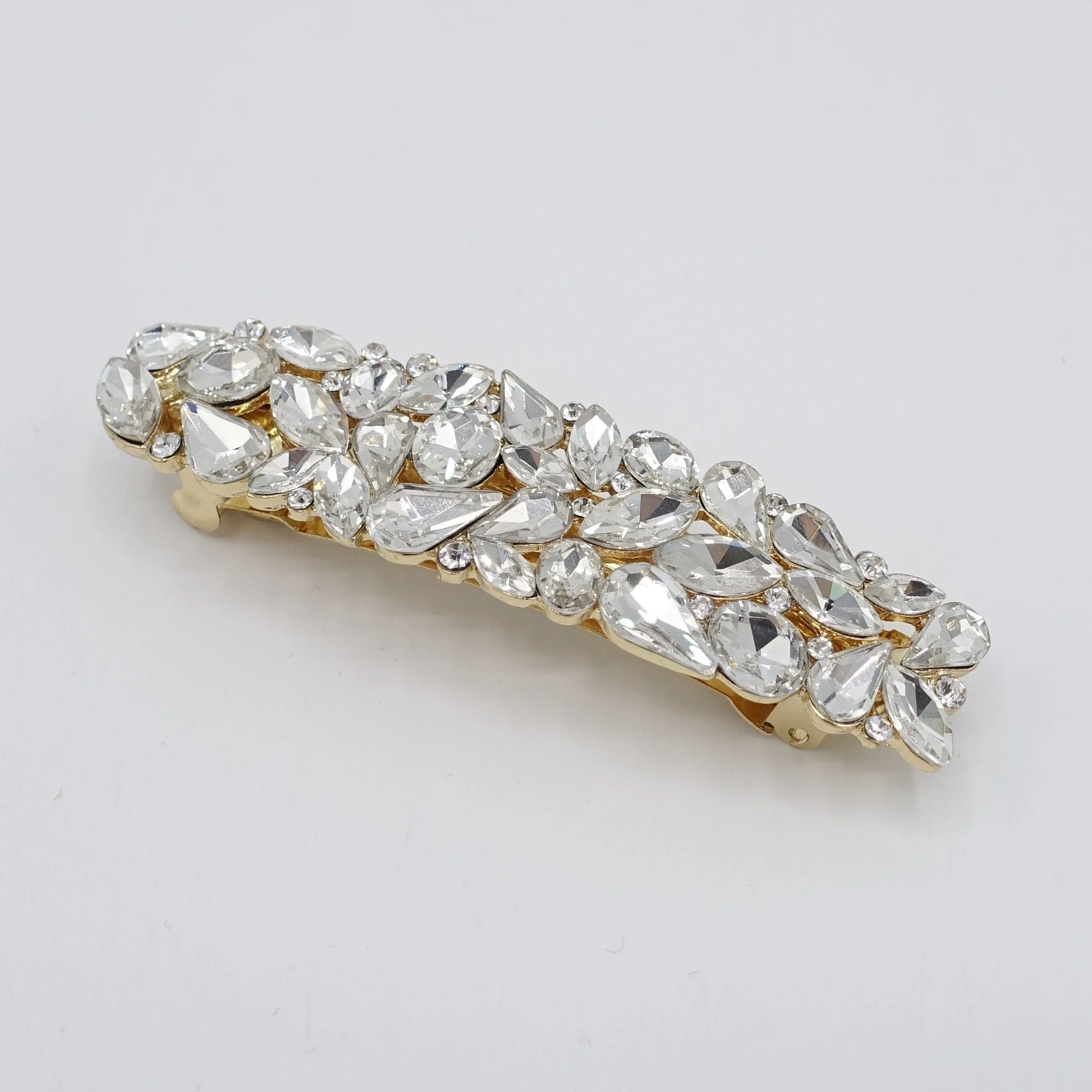 rhinestone hair barrette bling dress hair barrette for women