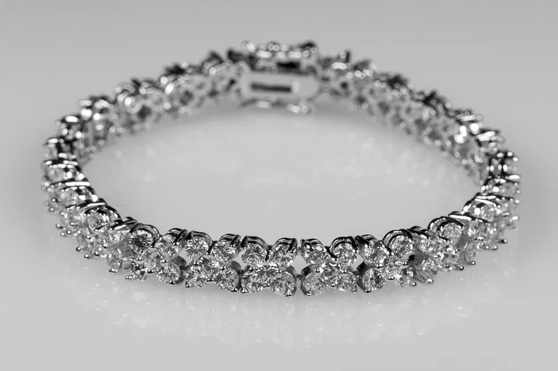 Ronni Floral CZ Tennis Bracelet – 7.5in