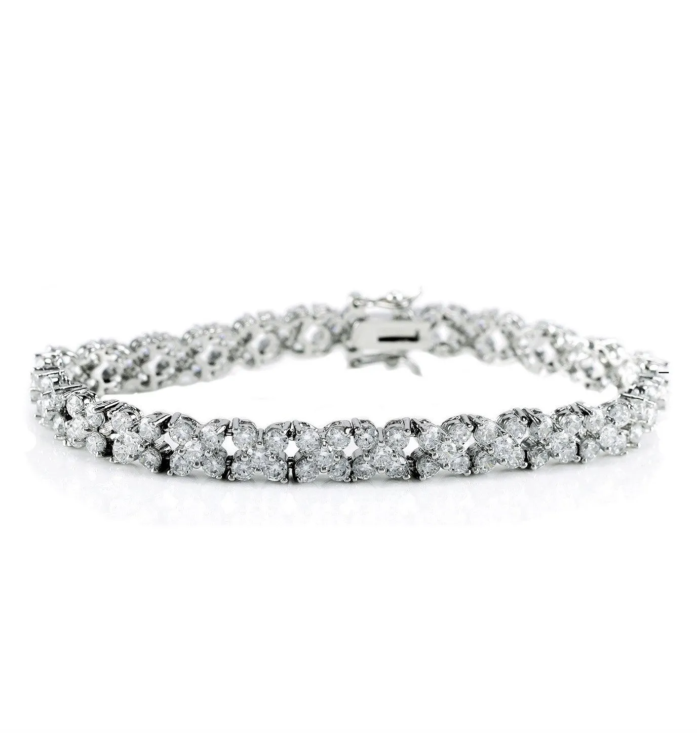 Ronni Floral CZ Tennis Bracelet – 7.5in