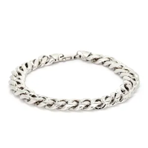 Silver Cuban Chain Bracelet