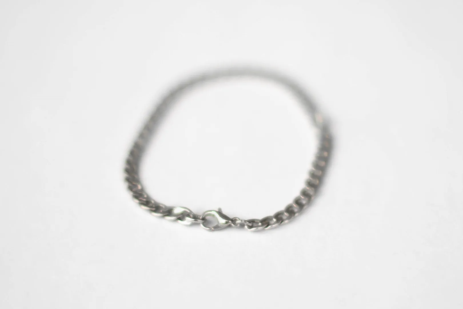 Silver links chain bracelet for men, gift for him, Valentine's day gift