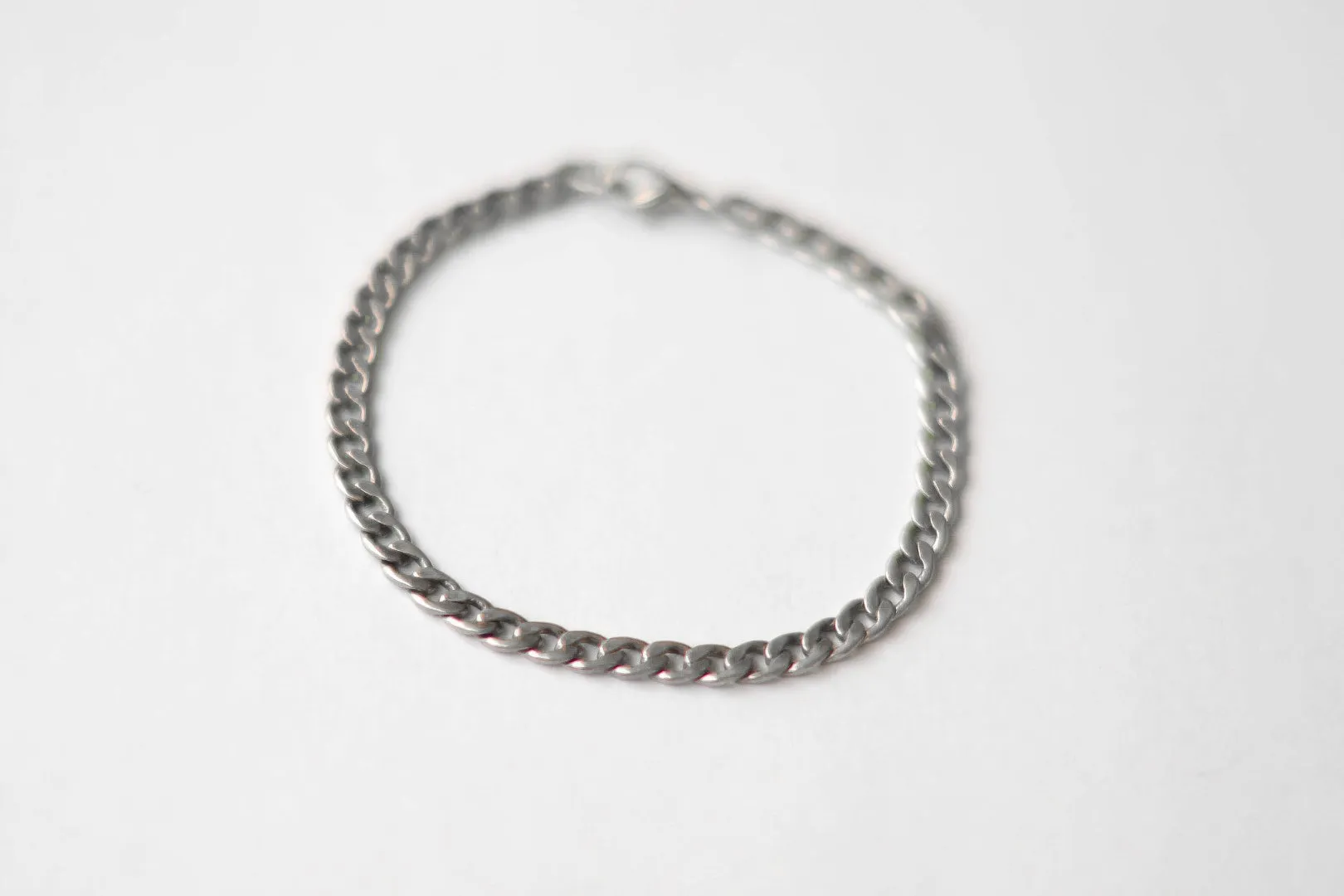 Silver links chain bracelet for men, gift for him, Valentine's day gift