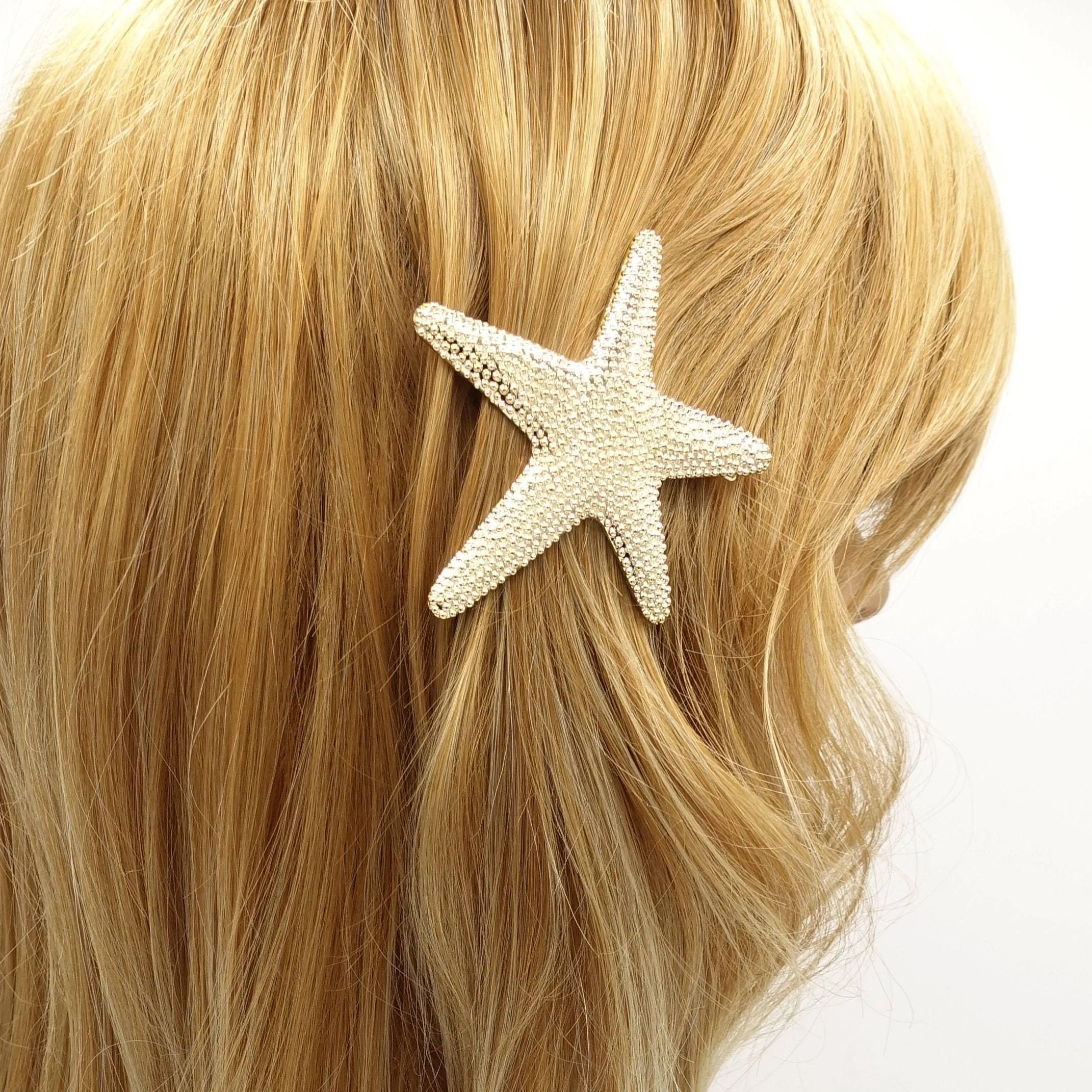 starfish hair barrette side hair accessory for women