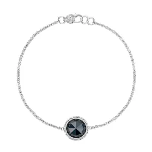 Tacori Floating Bezel Black Onyx Silver Bracelet SB16619