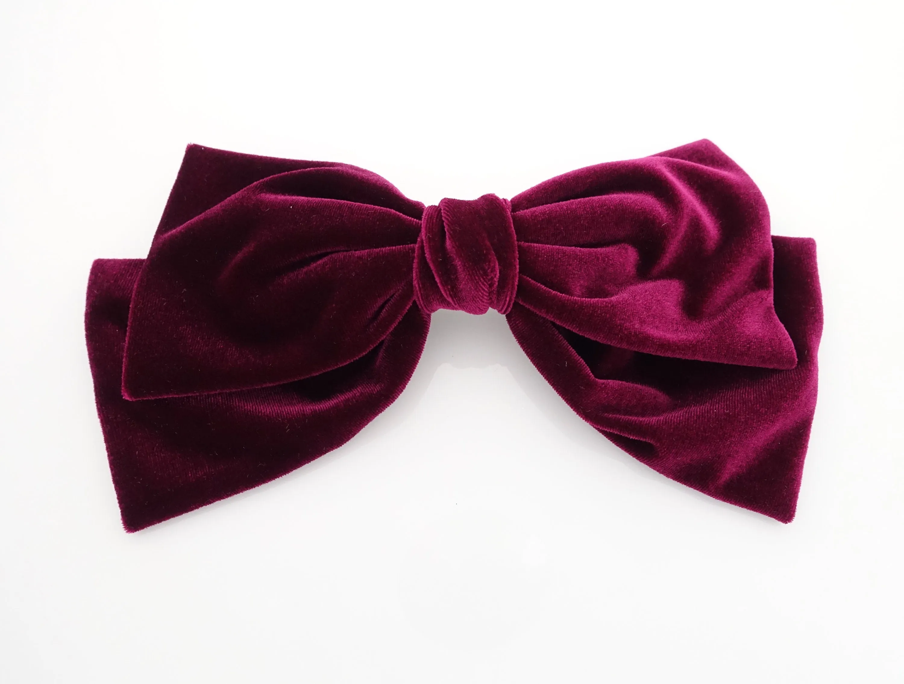 Texas velvet bow french hair barrette big hair bow  accessory for women