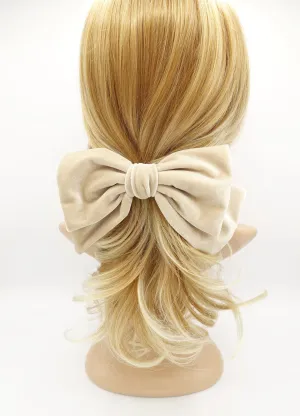 Texas velvet bow french hair barrette big hair bow  accessory for women