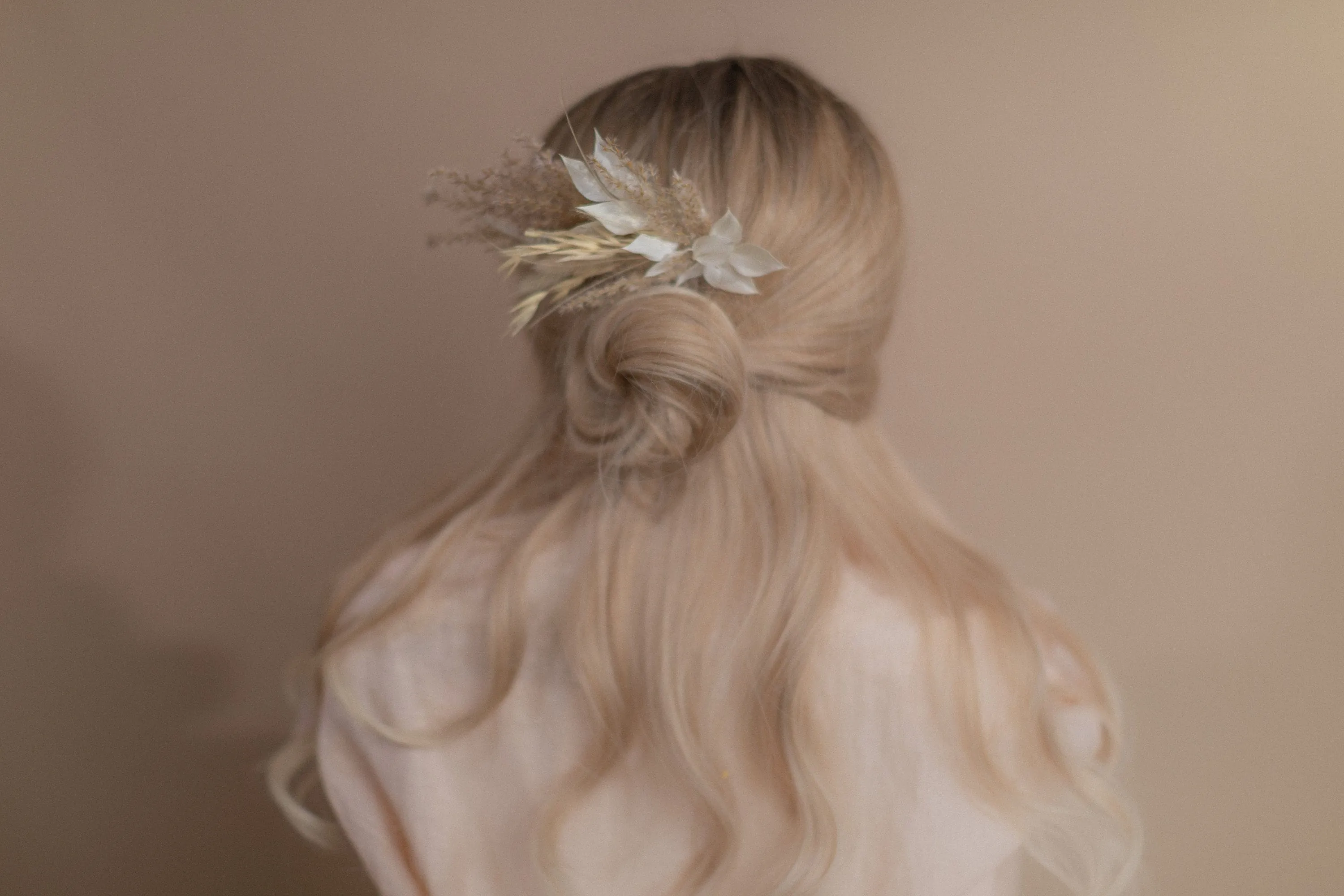 The Pampas And Prairie Hair Comb Wedding Accessory Set / Boho Wedding