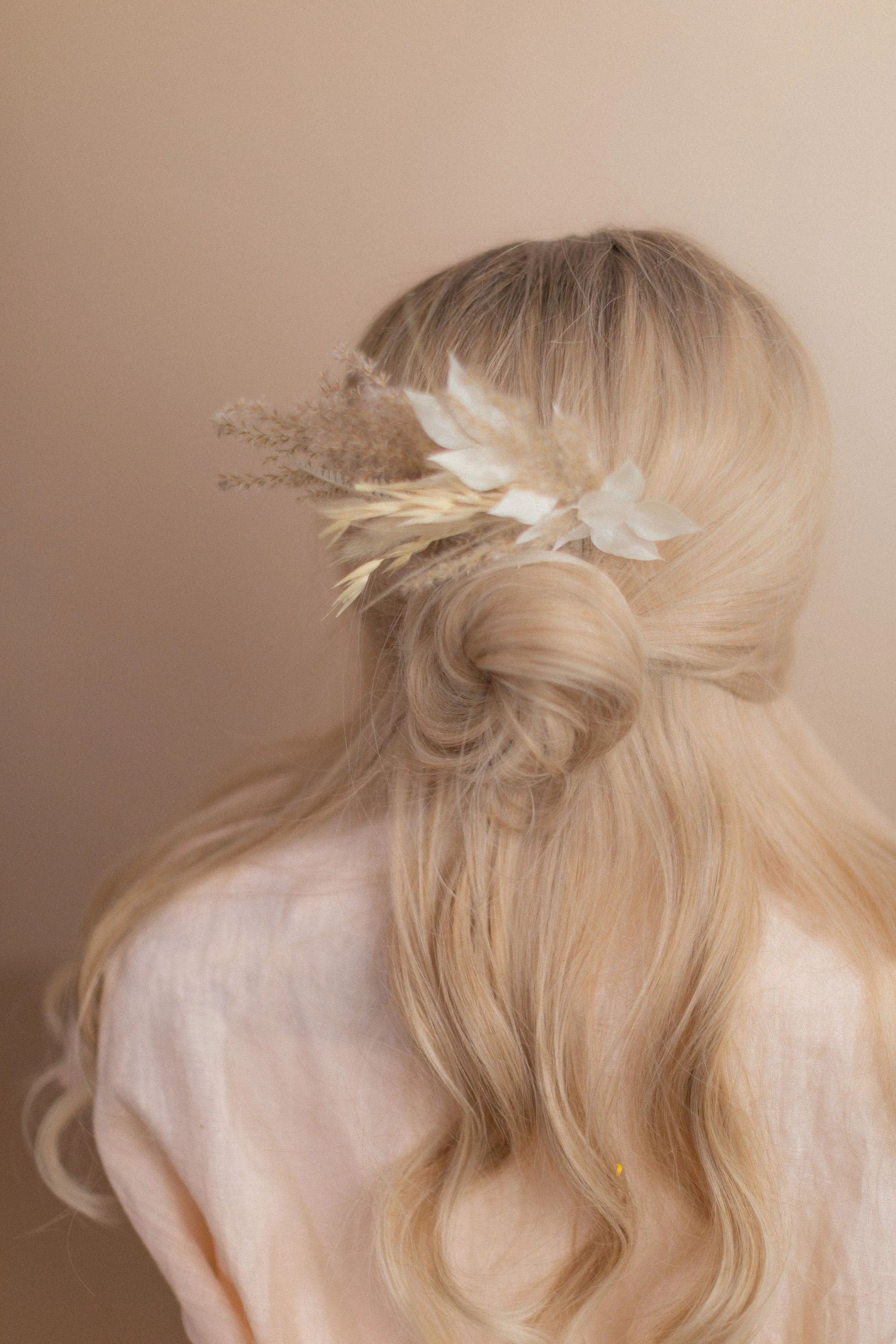 The Pampas And Prairie Hair Comb Wedding Accessory Set / Boho Wedding