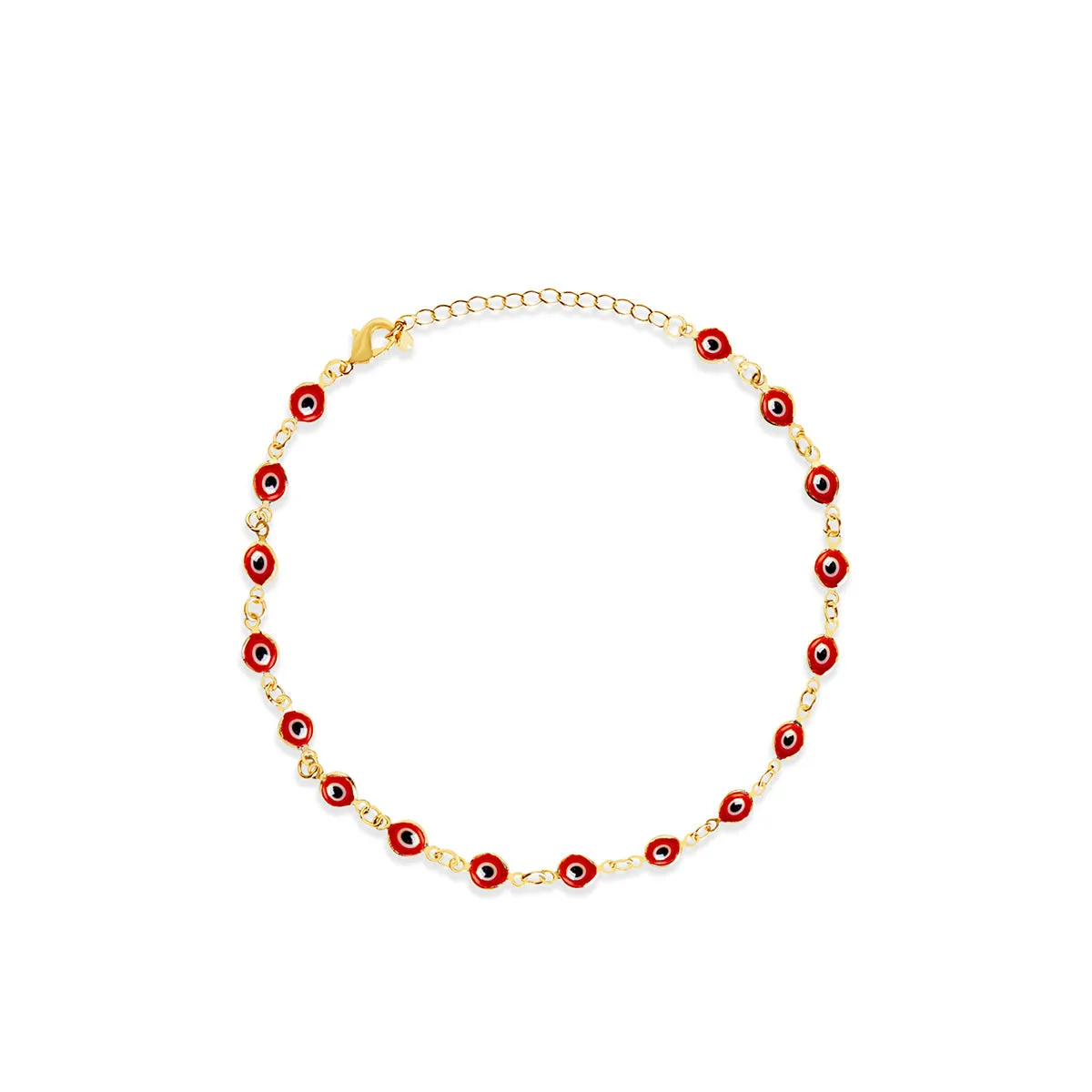 THE RED EVIL EYE ANKLET