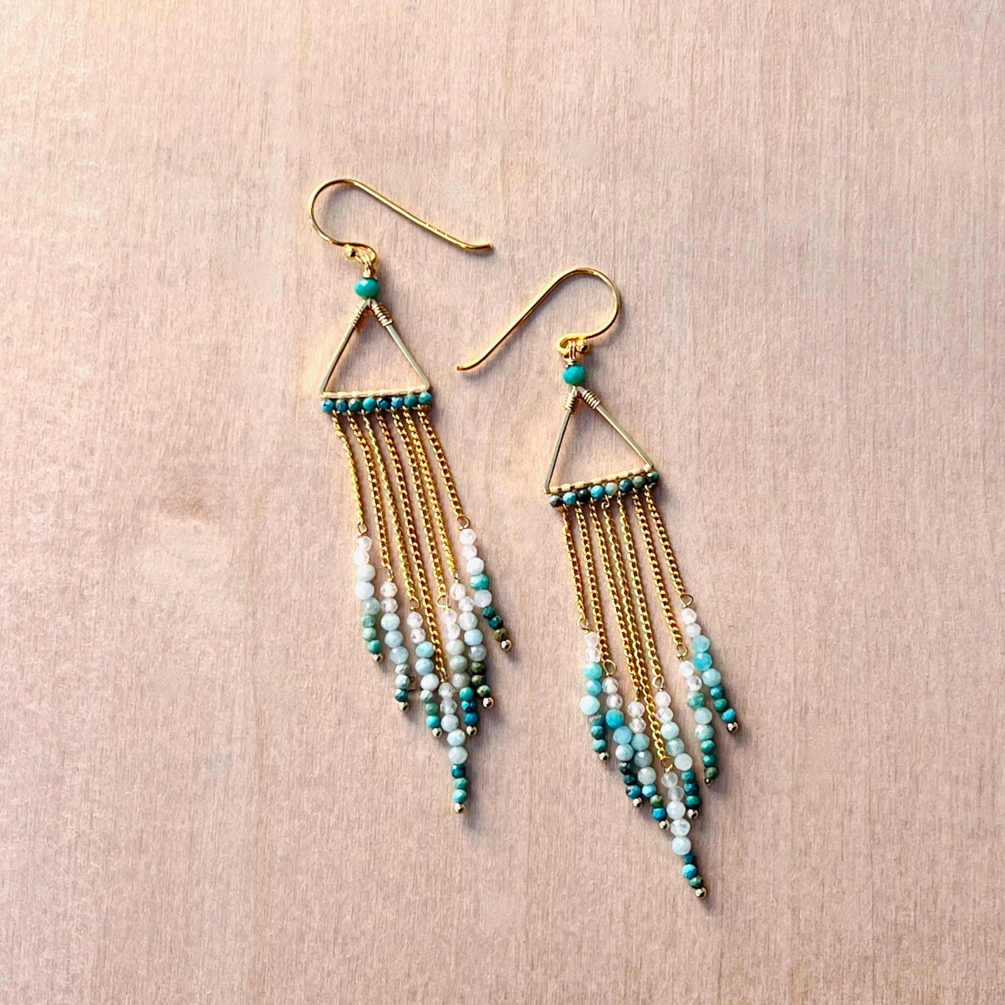 Turquoise Free Spirit Fringe Earring