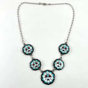 Vintage Sunface Necklace<br>By Marie Qualo