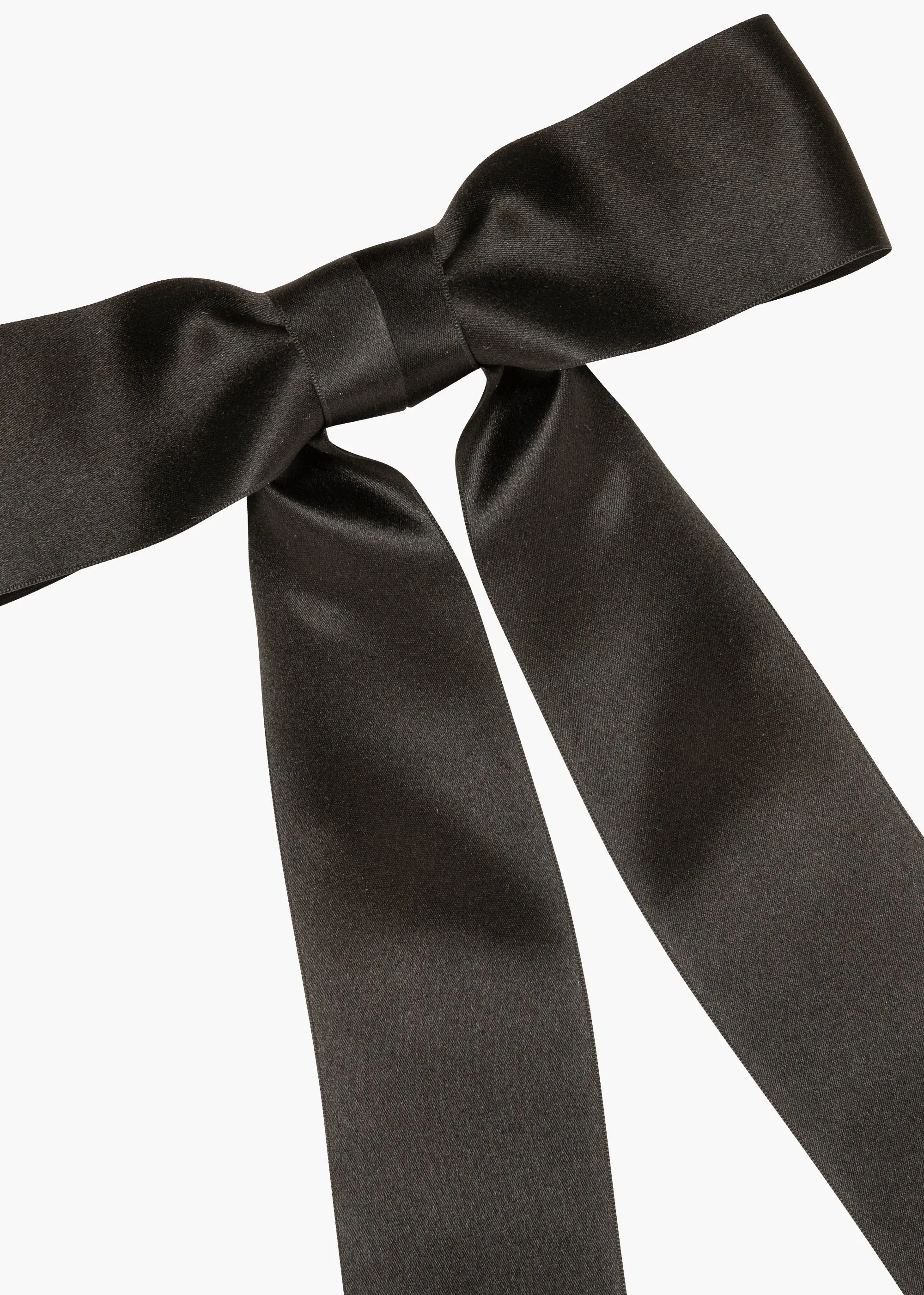 Virginia Bow Barrette -- Black