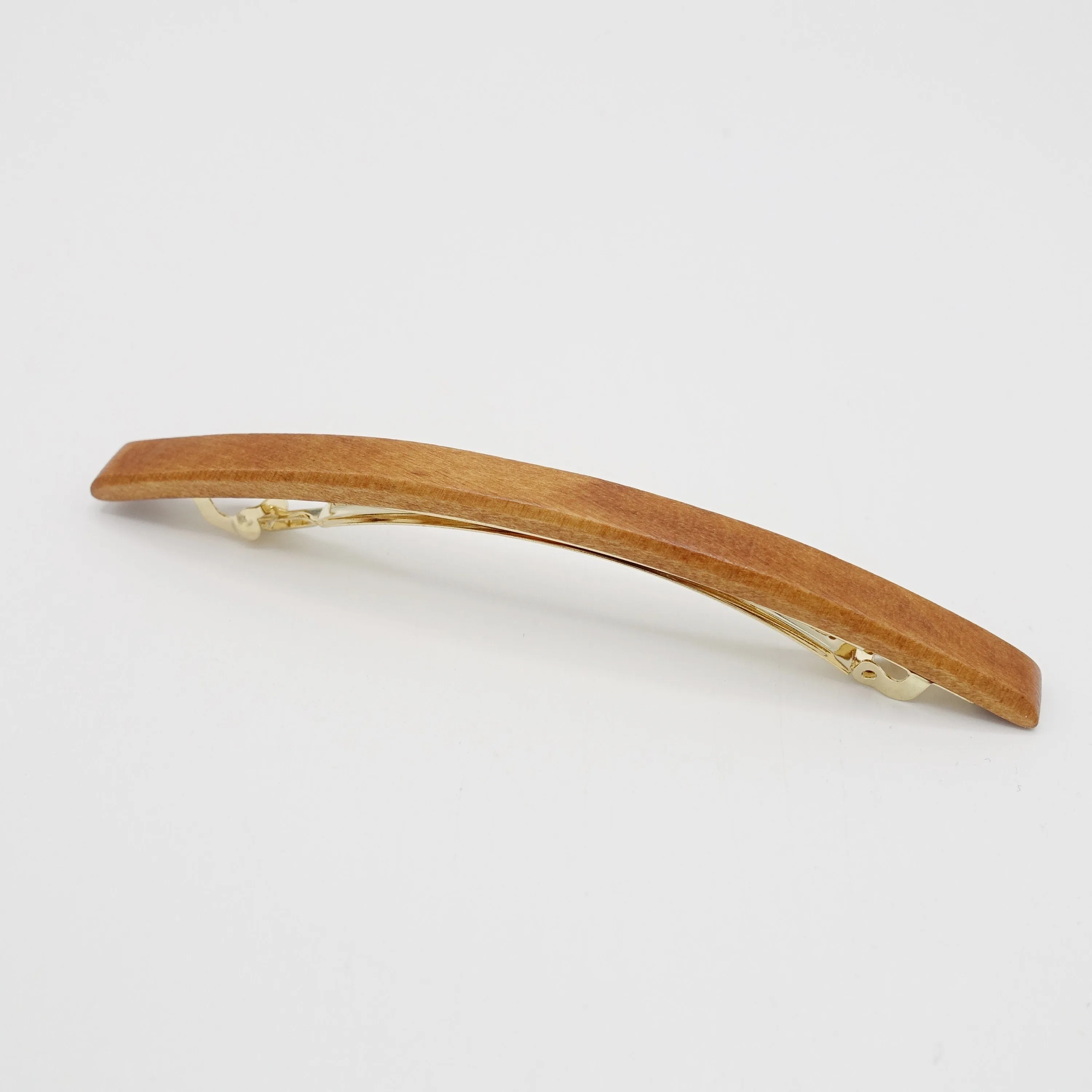 wood hair barrette thin hair accessory for women