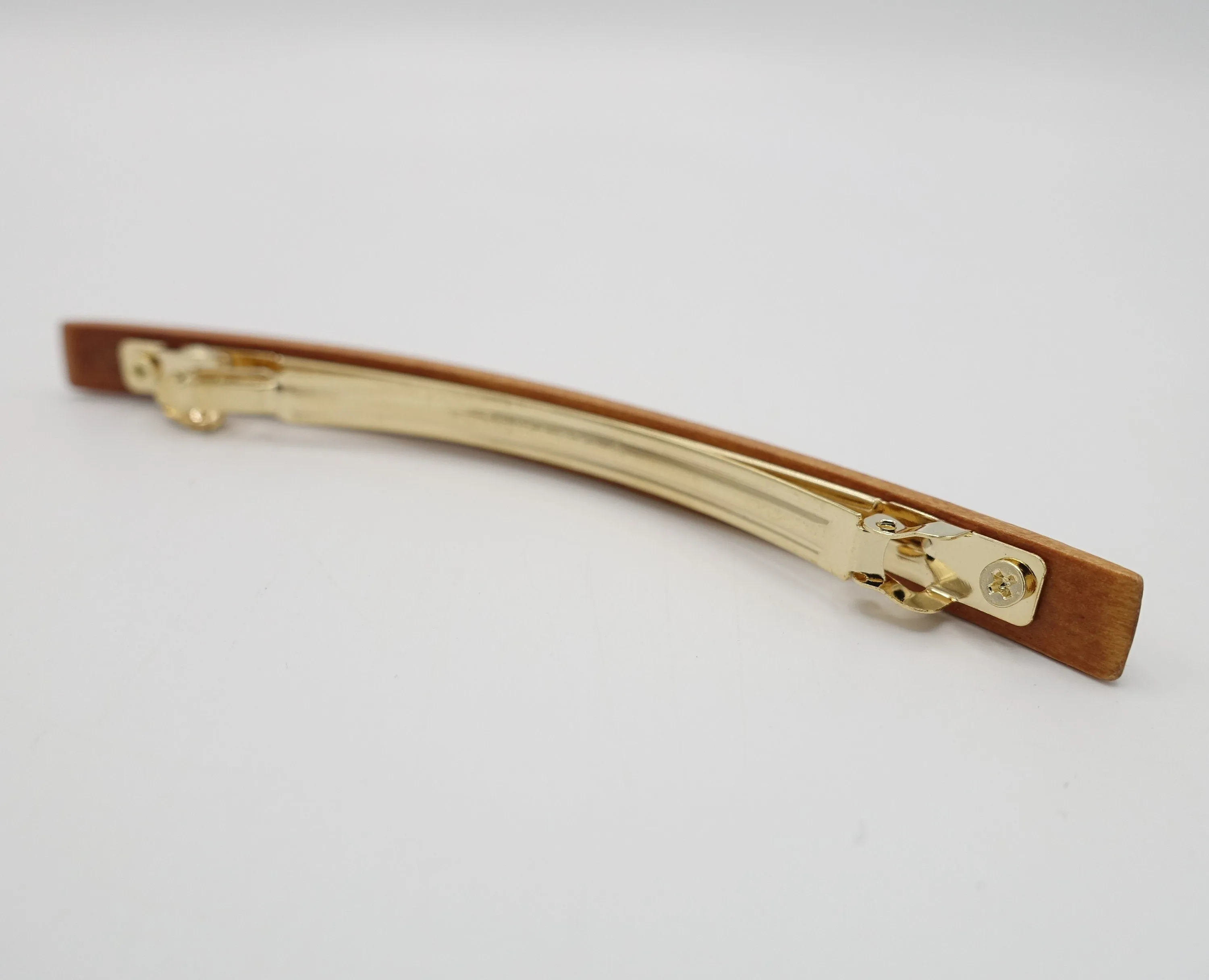 wood hair barrette thin hair accessory for women