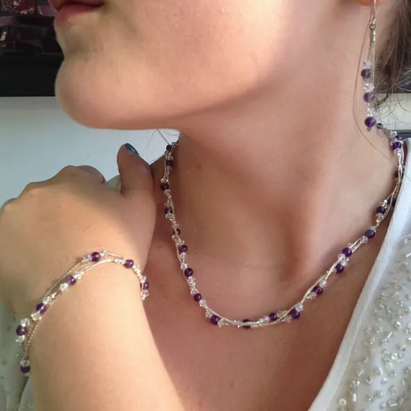 Xuxek Necklace - Amethyst