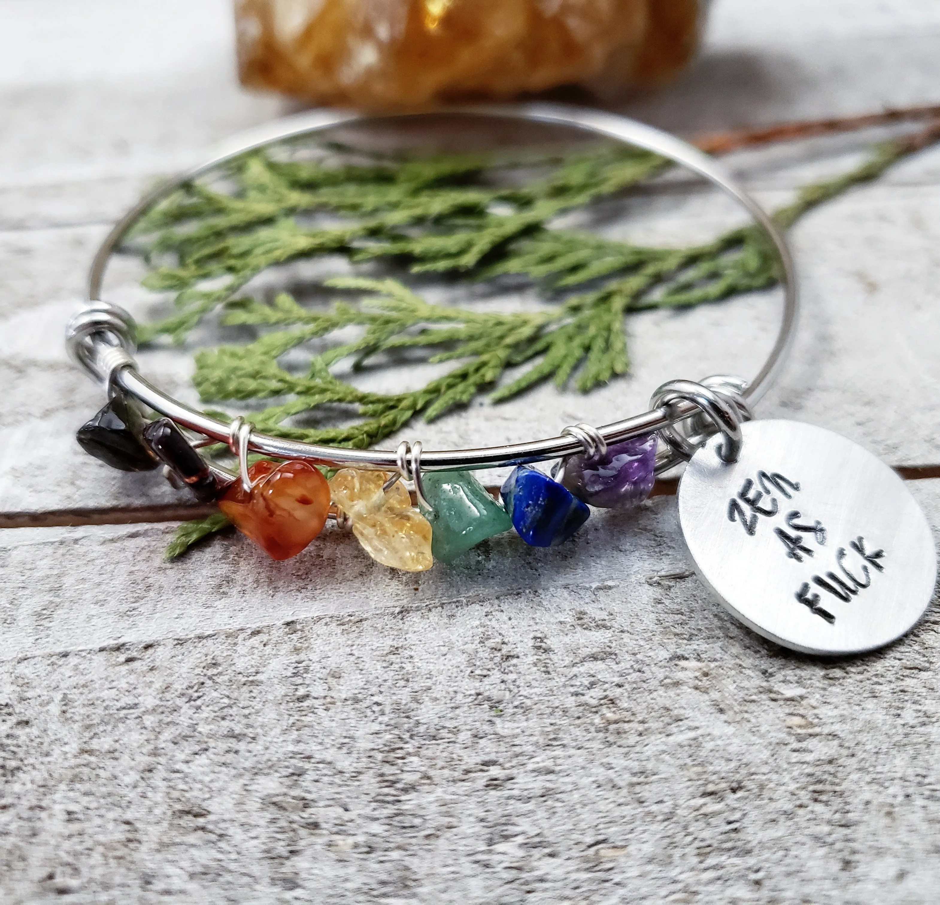 Zen as fuck Chakra bangle