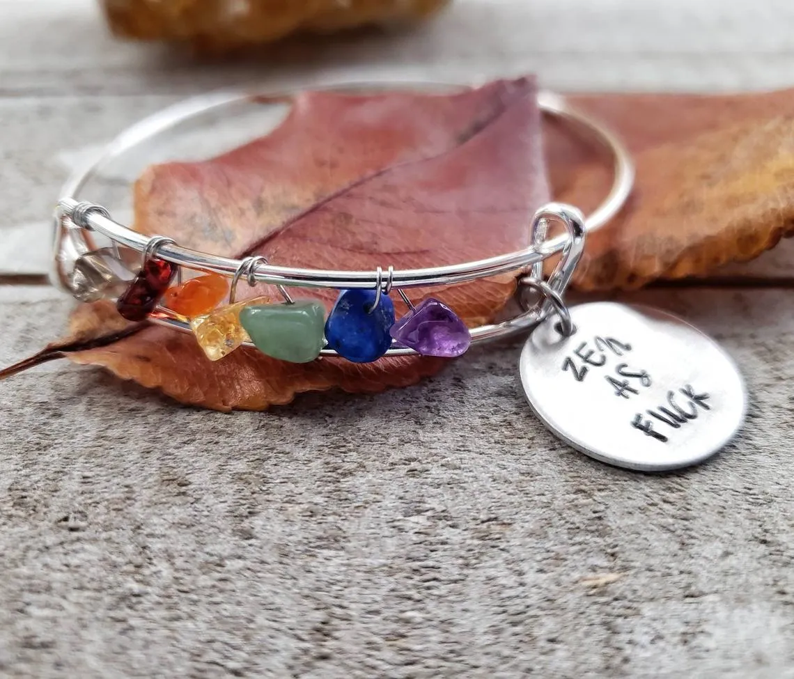 Zen as fuck Chakra bangle